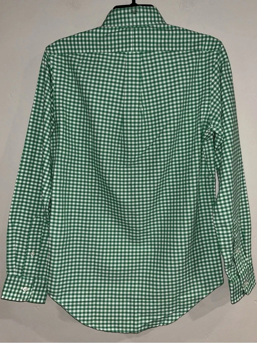 Polo Ralph Lauren Gingham Long Sleeves Button Down Shirt Green/White Sz XS NWT